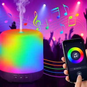 27 Smart Bluetooth App Control Diffuser Multi Color Changing Aromatherapy Lamp Music Sync Mist Maker for Party