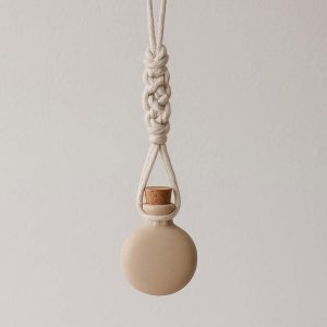 28 Hanging Macrame Scent Diffuser Car Hanging Aromatherapy Pendant Minimalist Clay Essential Oil Flask for Small Room